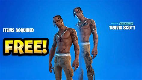 How To Get Travis Scott Skin For Free In Fortnite Chapter 5 Youtube