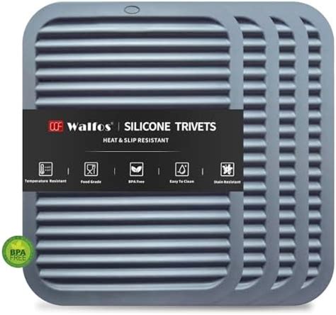 Amazon Smithcraft Silicone Trivets For Hot Dishes Pots And Pans Hot Pads For Kitchen