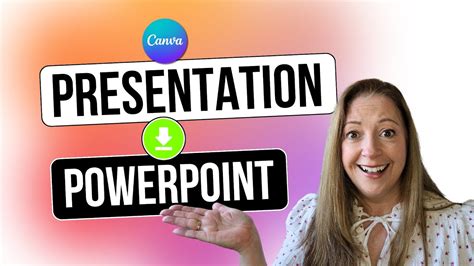 How To Convert A Canva Presentation To Powerpoint Youtube