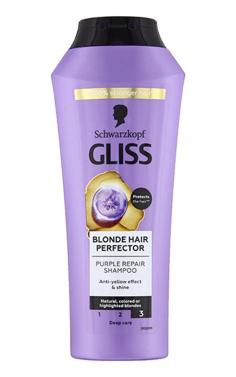 GLISS Blonde Perfector atjaunojošs violets šampūns 250ml 449734 Drogas LV