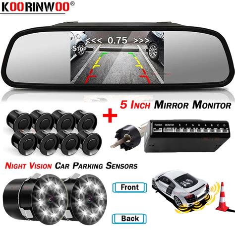 Koorinwoo Lcd Mirror Smart System For Hd Parking Sensor Radar