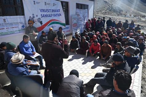 Viksit Bharat Sankalp Yatra camp held at Stongday in Zanskar - Indus ...