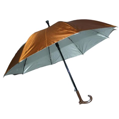 Guarda Chuva Original Voyagem Formato Bengala Cor Bronze Autom Tico