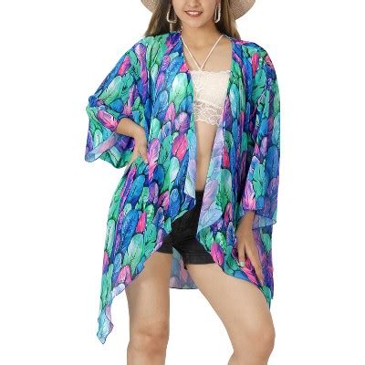 Happy Bay Women S Open Front Summer Beach Swimwear Coverups Bikini Cardigan Swimsuit Duster
