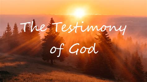 Sermon The Testimony Of God Rev Leo H Mccrary Ii