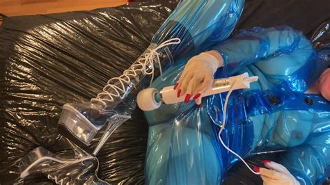 Blue Transparent Pvc Plastic Masturbation Free HD Porn XHamster
