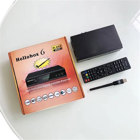 New Hellobox 6 Satellite Receiver Support H 265 HEVC T2MI USB WiFi Auto