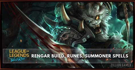 Lol Wild Rift Rengar Build Runes Abilities Matchups Zilliongamer