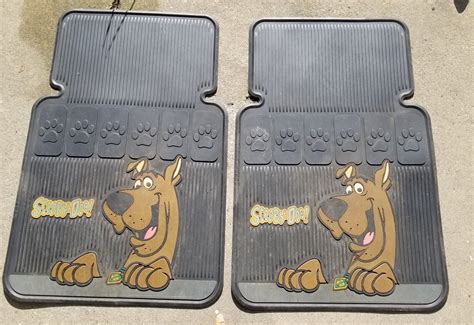 Rare Vintage Scooby Doo Car Floor Mats Set Of 2 Ebay