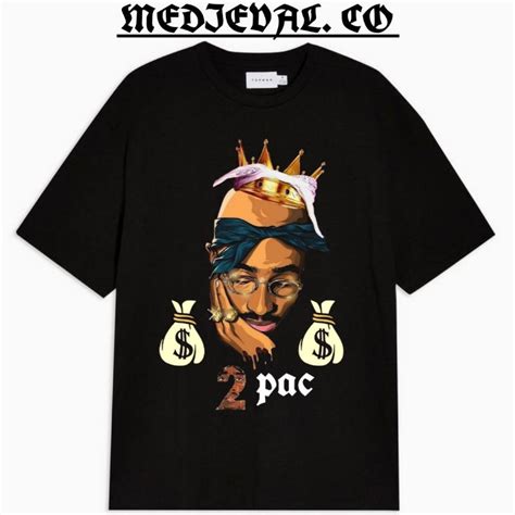 Jual KAOS BAJU TUPAC SHAKUR MONEY THE KING 1991 TSHIRT RAP TEE