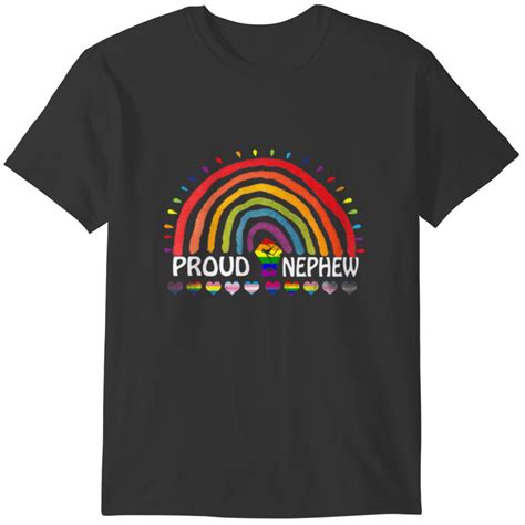 Proud Nephew Lgbq Flag Rainbow Gay Pride Month For T Shirts Sold By Tuo