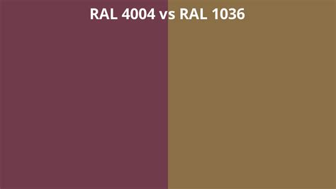 Ral 4004 Vs 1036 Ral Colour Chart Uk