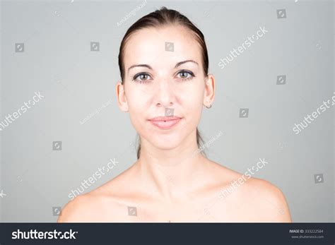 Portrait Shirtless Beautiful Brunette Stock Photo Shutterstock