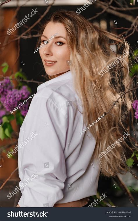 View Back Sexy Blonde Bare Breasts Stock Photo Shutterstock