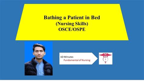 Bed Bathing Bathing A Patient In Bed Fundamental Of Nursing 1