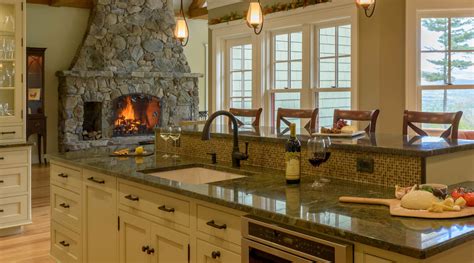 A Comfortable Kitchen Complete With Pizza Oven New Hampshire Home