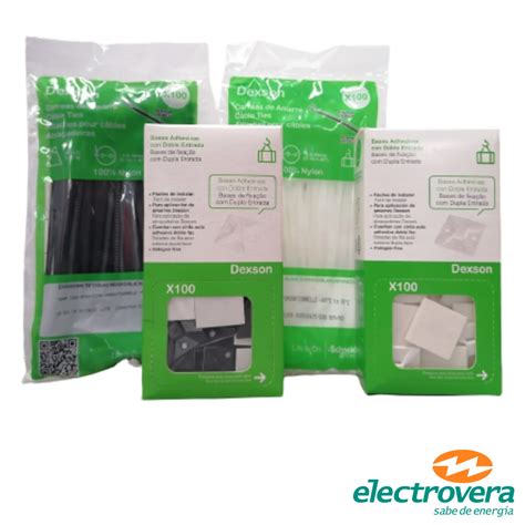Electrovera Promo Bases Adhesivas Y Amarres PlÁsticos