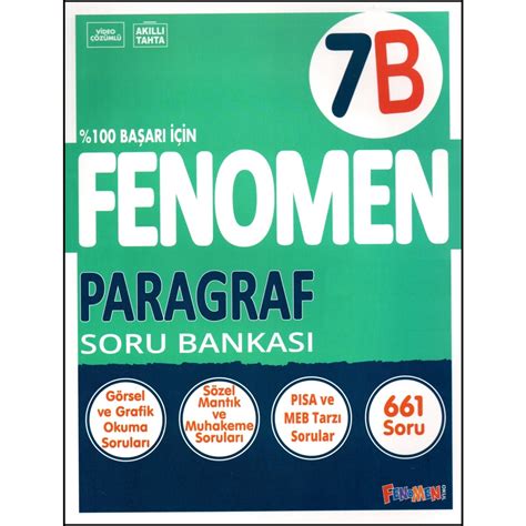 Fenomen S N F Fenomen Paragraf Soru Bankas B Kitab