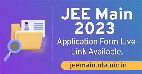 JEE Mains 2023 Session 2 Application Form | Available On Jeemain.nta ...