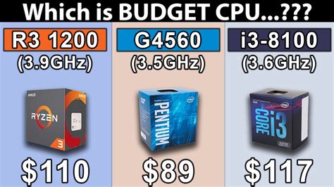 I3 8100 36ghz Vs Ryzen 3 1200 39ghz G4560 35ghz Which Is