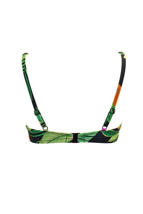 Palermo Underwired Non Padded Bikini Top In Tropical Pour Moi