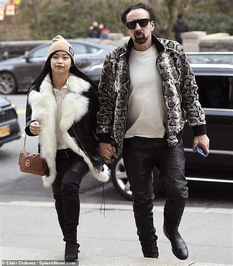 Nicolas Cage 56 Holds Hands With A Girlfriend Riko Shibata 26