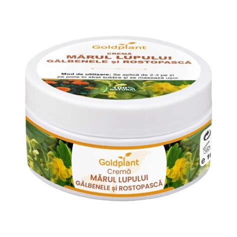 Crema De Marul Lupului Galbenele Si Rostopasca 100ml Goldplant