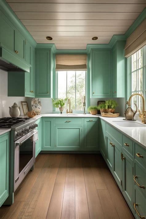 Seafoam Green Coastal Kitchens A Refreshing Twist