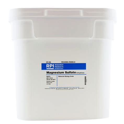 M24300 250000 Magnesium Sulfate Anhydrous 25 Kilograms