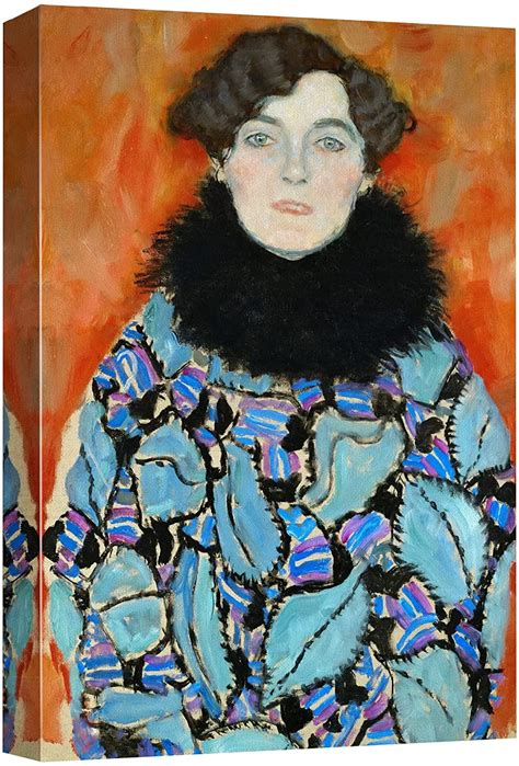 wall canvas print wall art portrait  johanna staude gustav klimt
