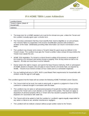 TENANT-BASED RENTAL ASSISTANCE PROGRAM ( ... Doc Template | pdfFiller
