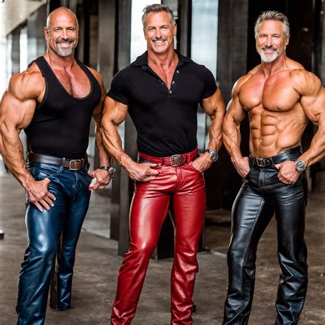 Three Handsome Erotic Muscular Caucausian Gay Male Bodybuild By Stefan Playground