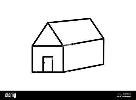 Bathroom Line Building Stock Vector Images Alamy