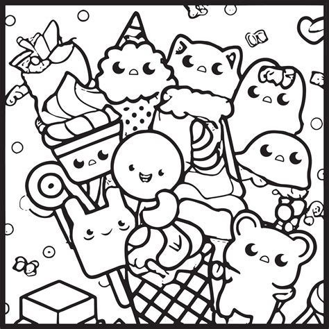 Cute Kawaii Coloring Pages At Getcoloringscom Free Sketch Coloring Page