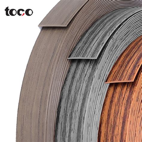 Wood Grain Pvc Banding Table Edging Trim Flexible Tape Edge Band