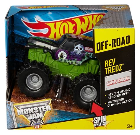 Mattel Hot Wheels Monster Jam Truck Rev Tredz Grave Digger Scale My XXX Hot Girl