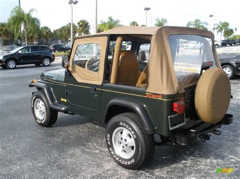 1995 Moss Green Pearl Jeep Wrangler Rio Grande 4x4 18504456 Photo 3 Car Color