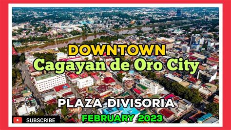 Downtown Cagayan De Oro City Plaza Divisoria City Skyline Feb