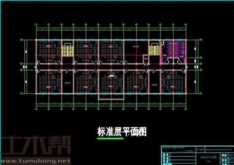 5层框架结构教学楼土木工程建筑结构毕业设计长534米宽19米面积5073平方米土木工程毕业设计土木帮