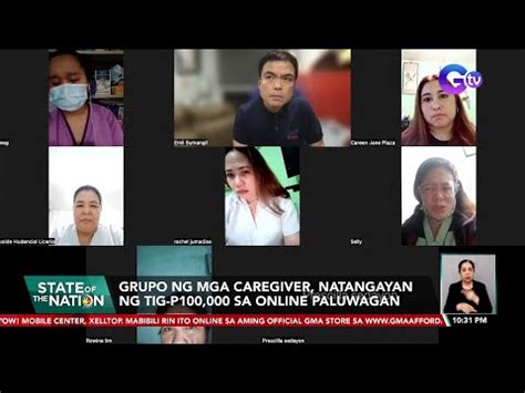 Grupo Ng Mga Caregiver Natangayan Ng Tig P100 000 Sa Online Paluwagan