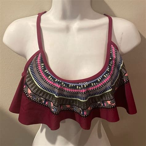 California Waves Swim California Waves Bikini Top Swimsuit Separates Small New Nwt