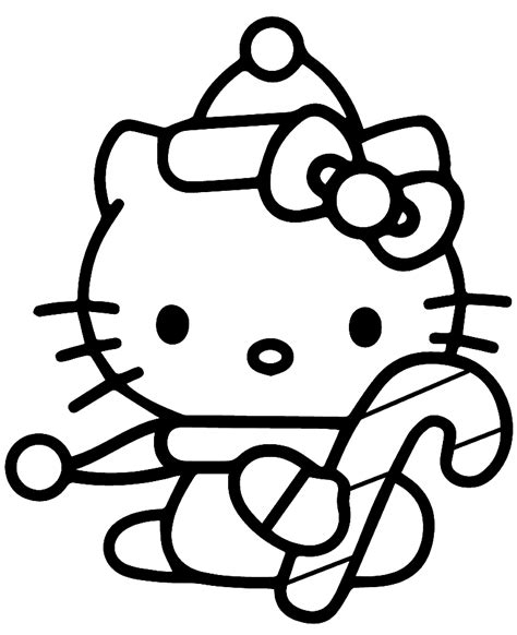 Hello Kitty Christmas Coloring Pages