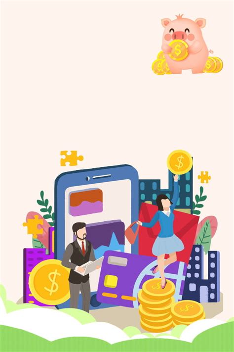 Easy Financial Poster Background Material Wallpaper Image For Free