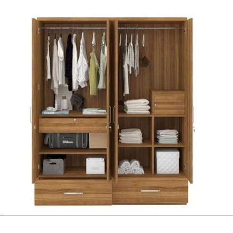 Brown Designer Wooden Wardrobe Features Termite Resistance At Rs