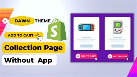 Add To Cart Button On Collection Pages Dawn Theme Shopify Easy Way