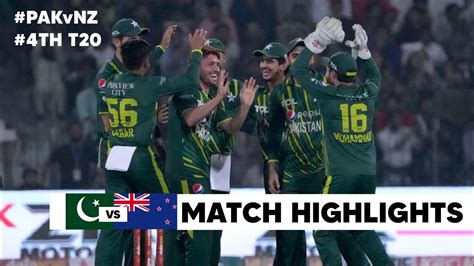 Pakistan Vs New Zealand 4th T20 Full Highlights 2024 Pak Vs Nz 2024