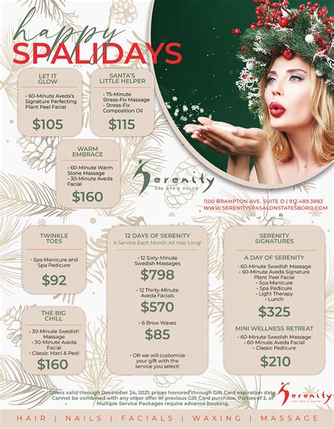 Holiday Spa Package – Serenity Day Spa and Salon