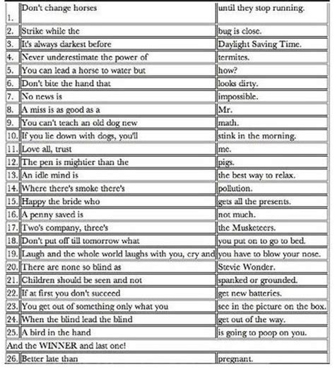 First Grade Proverbs Feel Positive