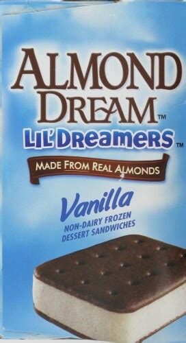 Almond Dream Lil Dreamers Vanilla Frozen Dessert Sandwiches 8 Ct