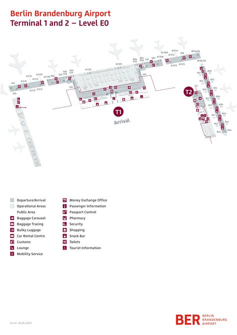 Berlin Brandenburg Airport Terminal Map (2025-2024) - All Maps